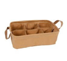 Theedoos 6x L bruin Washable paper 24x16x7,5cm