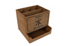 Cutlery tray "Kitchen storage" wooden napkin holder 19x19x17cm