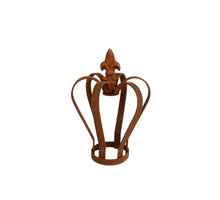 Crown M natural rust 13x13x16cm