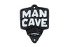Bieropener "Mancave" antiek zwart gietijzer 11,2x3,2x14,8cm
