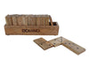 Domino game, natural mango wood, 20.5x5x7cm