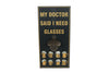 Bieropener "My Doctor" zwart hout/metaal 30x15x5cm