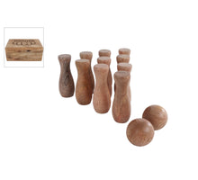 Spel “Bowling” naturel mango 13x8x5cm