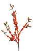 Berry branch L80cm orange