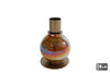 Candlestick "Joost" S cream/brown glass 7x7x10cm