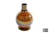 Candlestick "Joost" L cream/brown glass 8x8x12cm