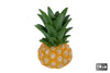 Candlestick "Pineapple" yellow/green polystone 12x12x18cm