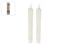 Kaars LED "Tearful" R/C ivoor s2 2xAAAex/1xC2032in 2,2x2,2x21cm
