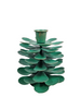 Kandelaar "Pinecone" L groen metaal 11x11x12cm
