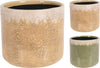 BASSIE EARTHENWARE FLOWERPOT 2 ASSORTED COLORS D11 H10CM