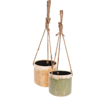 BLOEMPOT BASSIE HANGEND 2 ASSORTIE KLEUR D13,5 H12,5CM