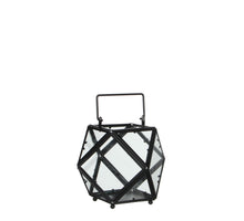 Lois lantaarn zwart - l21xb21xh16cm