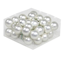 cb. 36 glasballen/wire zilver mat 40mm