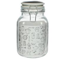 Jar Glass Clear 12x12x22cm