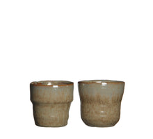 Stef pot rond taupe 2 assorti - h7,5xd7,5cm