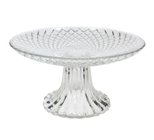 Cake stand glass clear 15.2x8cm
