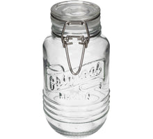 Clear Glass Jar With Clip 6 x 11.9cm