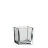 Battery glass 'Abbey' 8x8x8cm clear