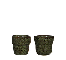Stef pot rond groen 2 assorti - h7,5d7,5cm