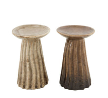 Candle holder ceramic 8x8x11.9cm 2 Mixed brown