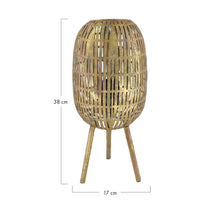 Table lamp metal 17x17x38cm Gold