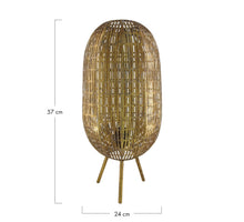 Table lamp metal 24x24x57cm Gold