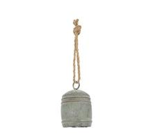 Bell zinc with hanger 7.5x7.5x12cm Dark grey