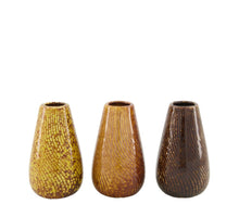 Vase ceramic 6x6x12cm 3 Mixed brown
