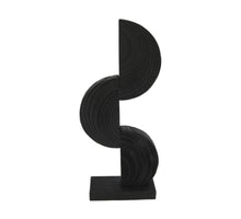 Statue paulownia wood on feet 17x7.5x38cm Black