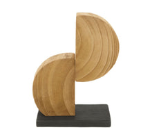 Statue paulownia wood on feet 14x7.5x18cm Natural