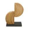 Statue paulownia wood on feet 14x7.5x18cm Natural