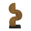 Statue paulownia wood on feet 13x7.5x28cm Natural