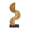 Statue paulownia wood on feet 17x7.5x38cm Natural