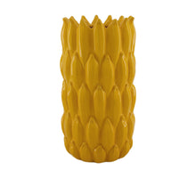 Vase banana ceramic 16x16x30cm Yellow