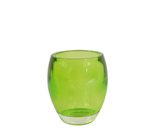 Theelichthouder (zwaar dik glas) H10 D7cm groen