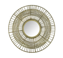Mirror metal 45x1.5x45cm Antique Brass