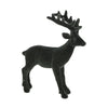 Polyresin reindeer figurine, 15x3.5x18cm, grey.