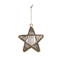 Hanger star metal 11x3x12cm Antique Brass