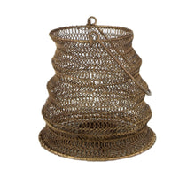 Lantern metal with handle 15.5x15.5x16cm Antique Brass