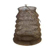 Lantern metal with handle 20.5x20.5x24.5cm Antique Brass