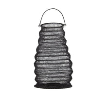 Lantern metal with handle 20x20x33.5cm Black