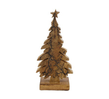 Tree mango wood 10x6x22cm Natural/Black