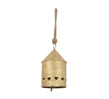 Bell metal 12x12x23cm Antique gold