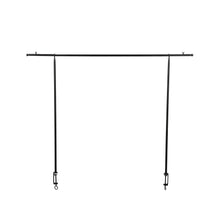 Black table clamp/hanger - height 110 cm, max. length 250 cm