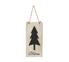 Sign blackboard Home fir wood with hanger 18x38x1.2cm