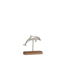 Beeld dolfijn zilver - l15xb5xh15cm
