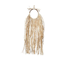 Raffia/rattan wall decor 15x70cm