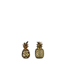 Ananas goud 2 assorti - h7,5xd3,5cm