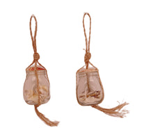 Pendant nature with shells 8x8x42cm 2 assorted Natural