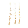 Hanger nature with shells 5x5x38cm 3 assorti Natural